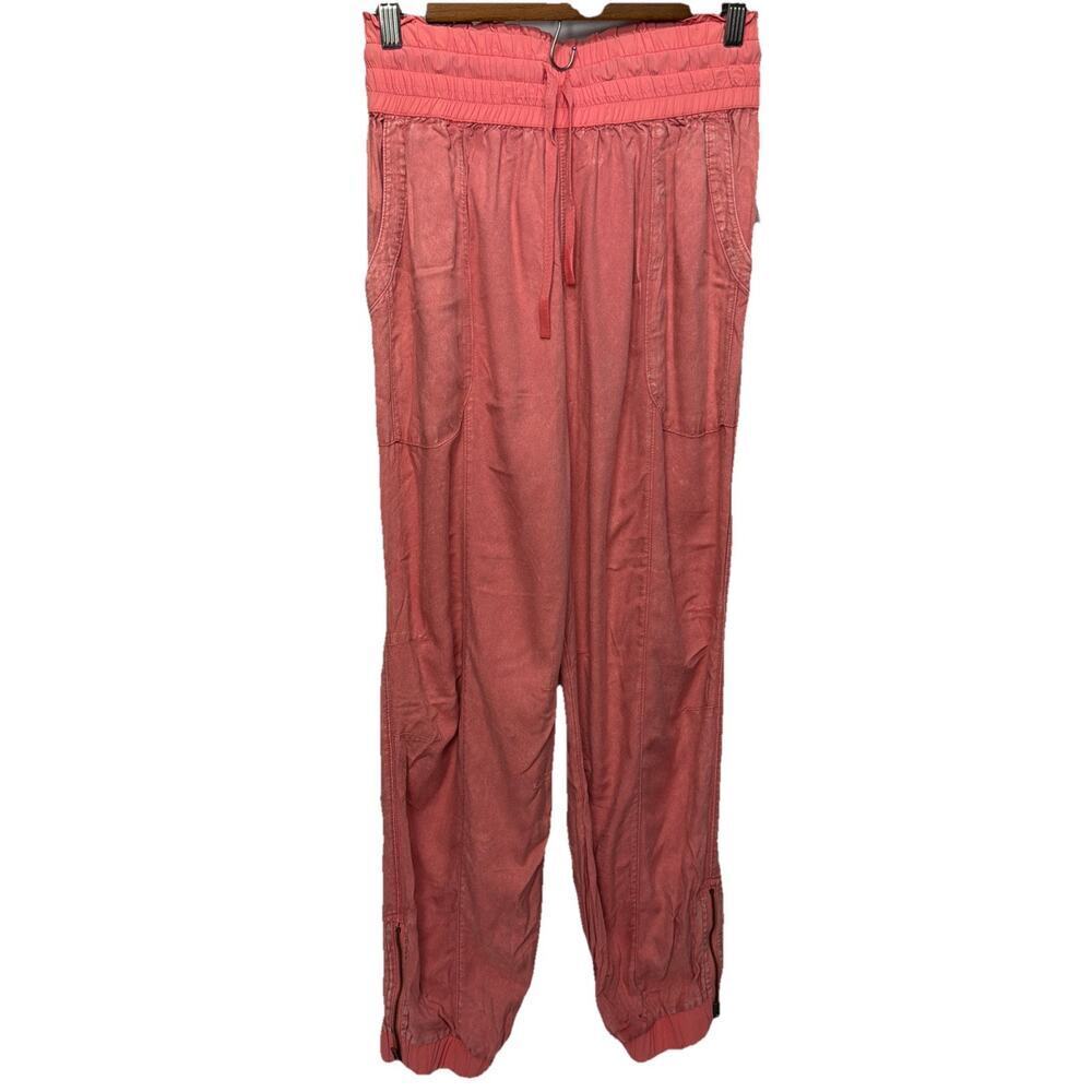 NEW Free People FP Movement Baggy Relaxed Halfzies Pants - Matte Rose - S